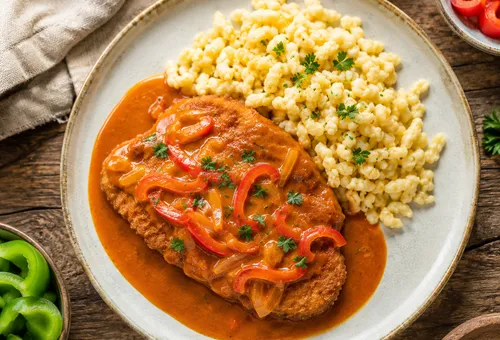 Paprikaschnitzel, herzhaftes Comfort-Food-Rezept