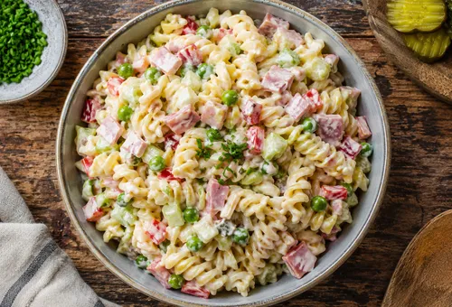 Nudelsalat, Meal-Prep-Rezept zum Vorbereiten