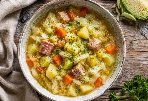 Weißkohleintopf, günstiger veganer Eintopf